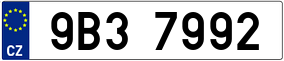 Trailer License Plate